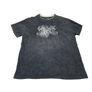 Vintage Tony Hawk Viking Graphic T Shirt‎ Black Size XL Y2K Skater Faded